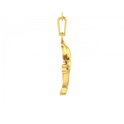 Creative Aum Ganesh Pendant in Gold and diamonds